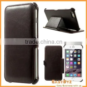 For IPhone 6 Leather Fashion Flip Up Phone Case Cover thumbnail-1