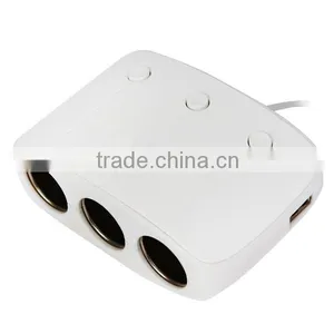 Compact Design Car Cigarette Lighter Socket Car Adapter Plug With 2.1a Usb Output thumbnail-1