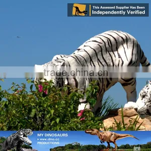 My-dino Fiberglass Robotic White Tiger Statue thumbnail-1