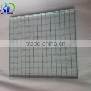 6mm Safety Mesh Wired Clear Glass, Wire Mesh Security Glass thumbnail-1
