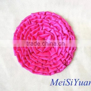 Supply Decorative Handmade Satin Ribbon Flowers Giant Layer Trim Flower Hat and Garment Accessories thumbnail-2