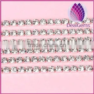 Wholesale Ss12 Close Rhinestone Silver Cup Chain thumbnail-1