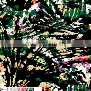 96 Polyester 4 Spandex Fabric, FDY Printed Spandex / Polyester Dress Fabric thumbnail-3