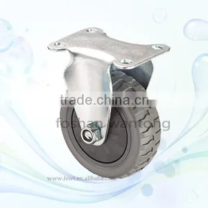 2015 Newest Top Plate Adjustable PU Industrial Hardware Caster Wheel thumbnail-3