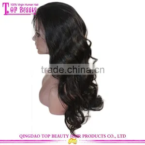 Wholesale Price Qingdao Factory 24 Inches Middle Part Body Wave Human Hair Lace Front Wigs thumbnail-5