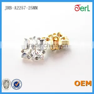 High Quality Crystal Flower Rhinestone Pearl Buttons For Wedding Supplies thumbnail-4