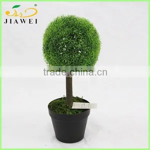Fake Artificial Green Grass Ball Bonsai for House Decoration thumbnail-1