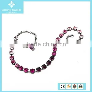 New Colorful Shine Crystal Custom Lucky Necklace for Love Couple thumbnail-2