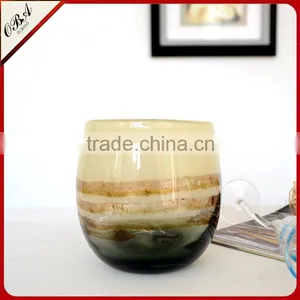 OUBOAO Small Delicate Glass Flower Vase Creative Color Desktop Decorative Flower Pot thumbnail-5