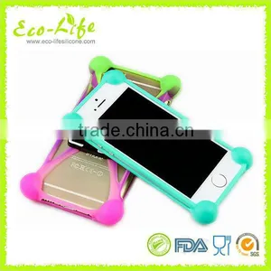 Newest Shockproof Elastic Soft Silicone Universal Phone Case With 3D Cartoon Stand thumbnail-6