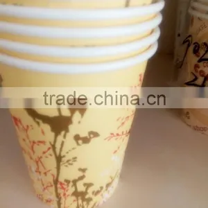 Colorful Print Single Wall Paper Cups for Hot Water Cofee thumbnail-4