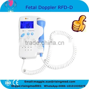 NEW FHR Fetal Heart Rate Doppler Pocket Fetal Doppler LCD Monitor for Pregnant RFD-D thumbnail-1