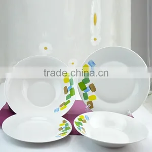 2016 Hot Selling Wholesale White Hotel Restaurant Porcelain Dinner Set Dinnerware thumbnail-1
