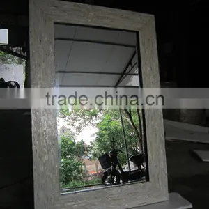Sophisticated Design Mirror Frame With Mother of Pearl Inlaid Made in Vietnam thumbnail-1
