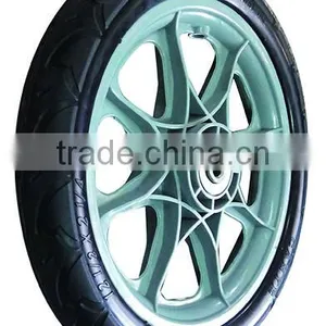Plastic Rim Steel Bearing PU Wheel Kids Bicycle Wheel thumbnail-4