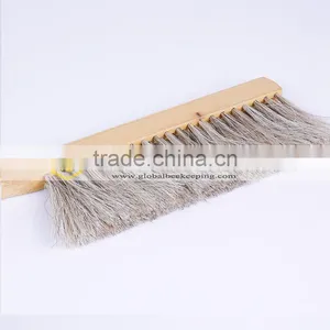 Wood Handle Double Three Row Bristles Horsehair Bee Brush thumbnail-4