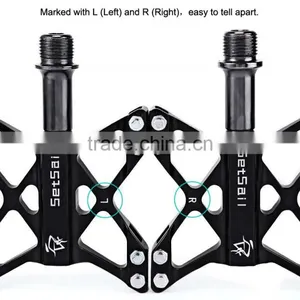 SETSAIL 068 Cycling Pedals Aluminum Skidproof Fixed Gear Profession Mountain Bike Downhill Pedals 3 Bearing Butterfly Shape thumbnail-5