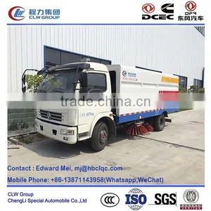 Dongfeng 4*2 Type 120hp 8 Ton Road Sweeper Truck thumbnail-1