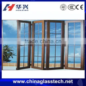 CE Certificate Aluminum Frame Folding Tempered Outside Door thumbnail-1