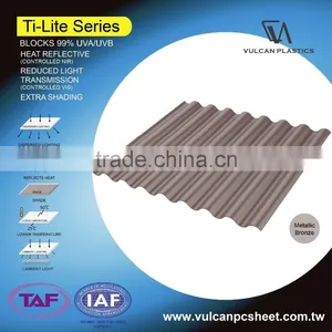 Plastic Polycarbonate Silver Laminated Sheet (Ti-Lite Metallic Bronze Series) thumbnail-1