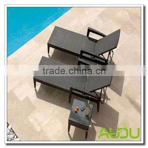 Audu San Francisco Patio Outdoor Wicker Lounger thumbnail-1