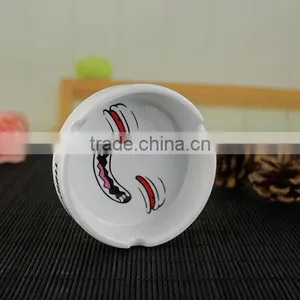 New Ideas Novelty Ceramic Ash Tray Ashtray With Decal Printing thumbnail-2