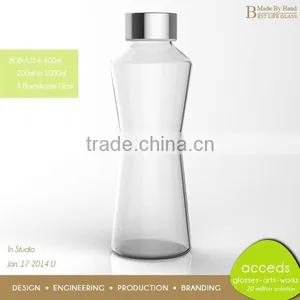Borosilicate Airtight Glass Milk Bottle With Cork thumbnail-3