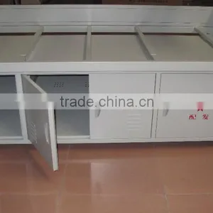 Steel Bunk Bed Army Beds Steel Dormitory Bed Metal Frame Beds With Under Cabinet thumbnail-2