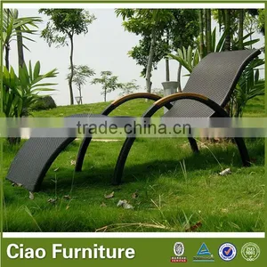 Outdoor PE Rattan+ Alu Frame Leisure Colorful Rattan Beach Chair thumbnail-6