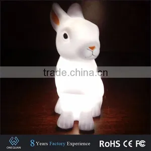 Cute Cartoon Rabbit Multicolor Changing Led Night Light thumbnail-3