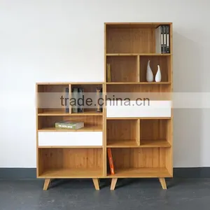 2016 New Model Living Room Furniture Modern Bamboo Bookcase thumbnail-1
