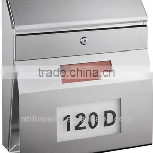 2015 Qualified Led Lighted Mailbox With Newspaper Holder,stainless Steel Mailbox,house Number Mailbox,german Mailbox thumbnail-1