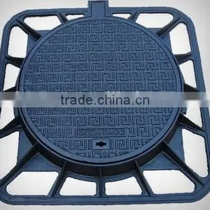Black Bitumen Coated Cast Iron Inspection Manhole Cover thumbnail-6