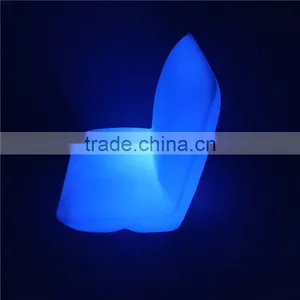 Modern Outdoor Lounge Furniture Rechargeable LED Lighting Bar Sofa Chairs for Event thumbnail-1