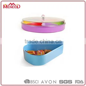 Kiwi Fruit Plastic Trays, Colorful Plastic Serving Tray With Compartments, Wholesale Dried Fruit Dish thumbnail-1