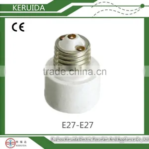 E27-E27 Screw Type Porcelain Lampholder Adapter Converter Adapter thumbnail-1