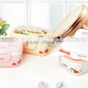 Plastic Large Rectangular Oval Double Lunch Boxes/Insulation Boxes thumbnail-1