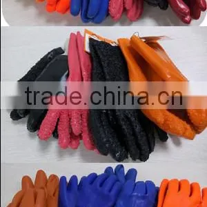 DDSAFETY Orange Pvc Smooth Finished Glove With Acrylic Boa Liner thumbnail-3