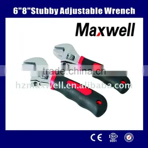 6" 8" Stubby Adjustable Wrench thumbnail-1