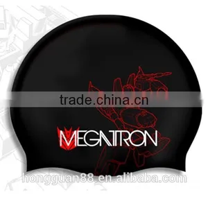 Colorful Silicone Swim Cap for Men Women / Keep Hair Dry thumbnail-1