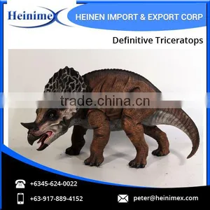 High Quality Amusement Park Equipment Animated Definitve Triceratops thumbnail-1