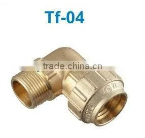 PE PIPE BRASS FITTING MALE ELBOW thumbnail-1