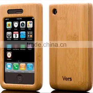 Bamboo Product Bamboo Case for Cell Phone Nature Color Carbonized Color thumbnail-2