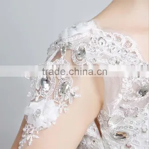 Stretchable Peter Pan Collar Luxury Of Bride Dress Reliable Supplier thumbnail-6