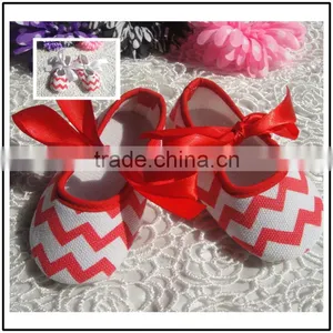 2016 Newborn Baby Cotton &lace Caucal Shoes Baby Walker Chevron for Spring and Autumn thumbnail-1