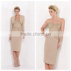 Formal Office Satin Lace Fashion Dress 2015 Women Clothing thumbnail-1