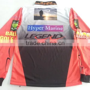 Custom Made Polyester Fishing Shirt With Your Brands/logos, 1/4 Short Zippers thumbnail-2