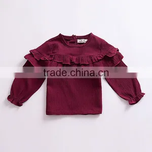 0-3 Years Wholesale 2017 New Autumn Cotton Full Sleeves Baby Blouse (pick Size Color) thumbnail-4