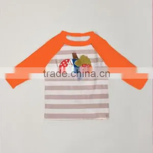 Boy's Halloween Pumpkin Embroidery Printing Design T-shirts Full-size Printing T-shirt thumbnail-1