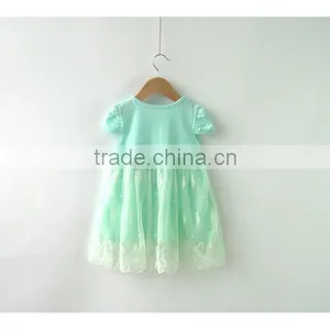 Soft Tulle Baby Girls Dress Designs Short Sleeve Clothes for Summer thumbnail-6